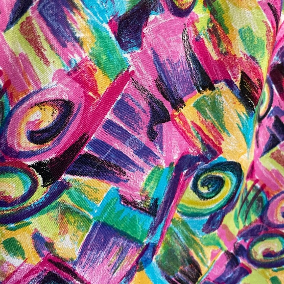 Authentic vintage 1980s Nonanda dress S Stranger Things style - Picture 7 of 9